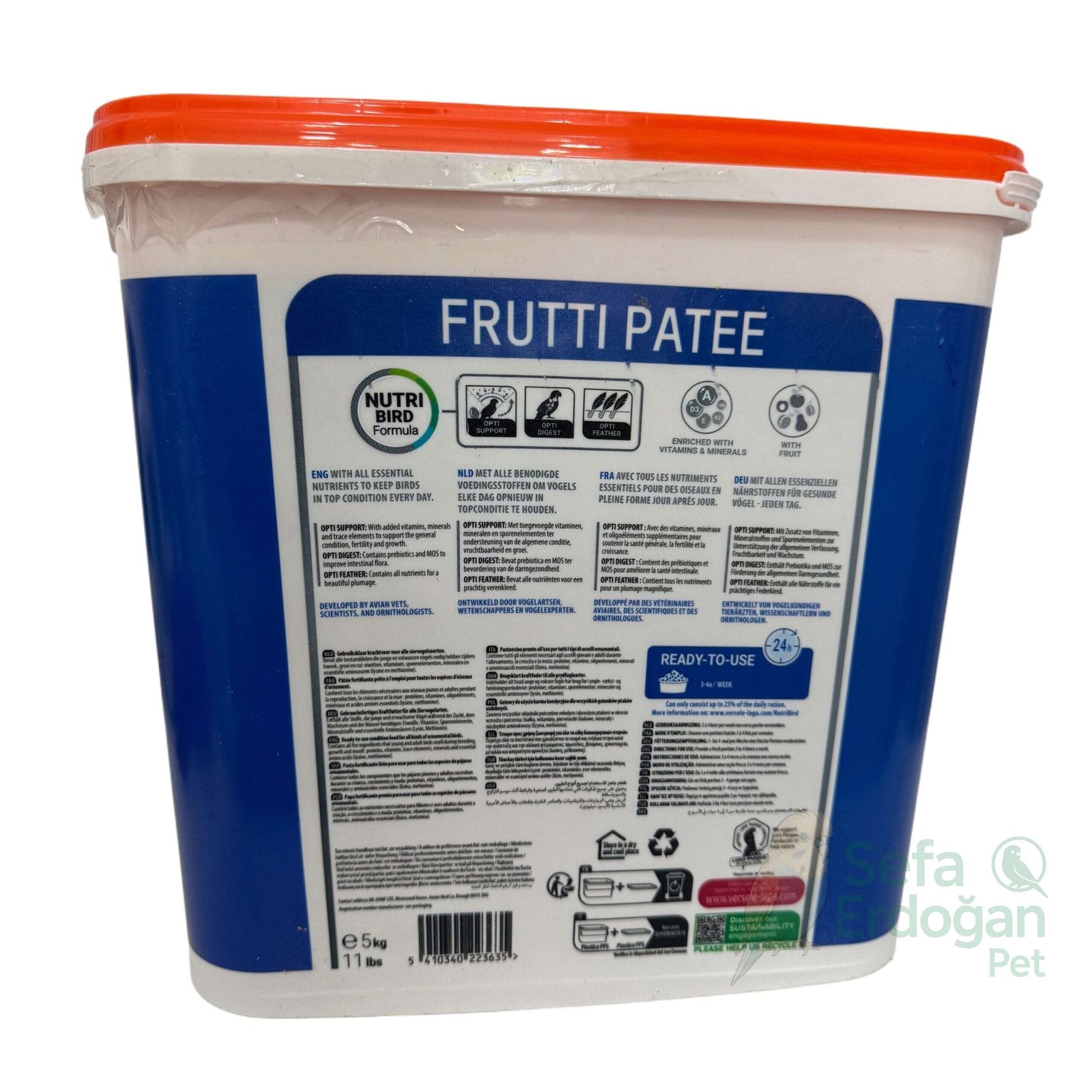 Versele Laga Turuncu Kapak Frutti Patee Tropik Meyveli Gelişim Maması - Görsel 2