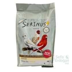 Serinus White Dry Premium Kuru Kanarya Maması, beyaz renkli, yüksek kaliteli kuru formda, kanaryalar için özel olarak ür